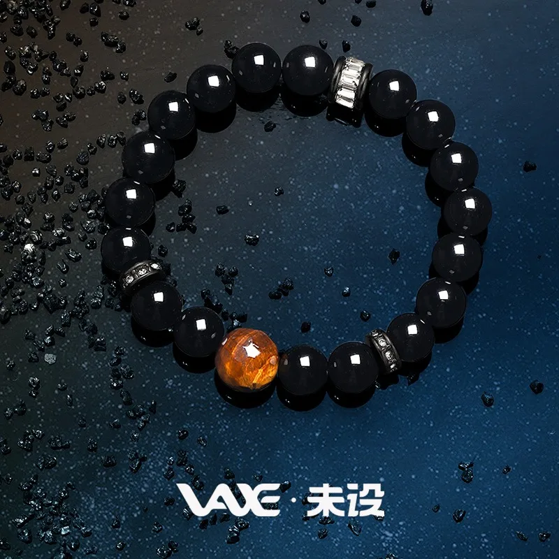 

Natural Obsidian Bracelet Fashion Tiger Eye Sunstone Bangles Love Luck Bracelets for Woman Man Lover CustomJewelry Bangle Gift