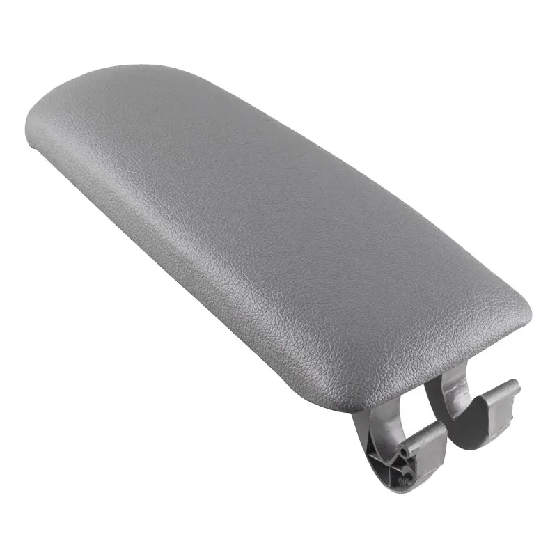 Gray Leather Armrest Arm Rest Center Console Box Lid Cover for - A4 B6 B7 2002-2008