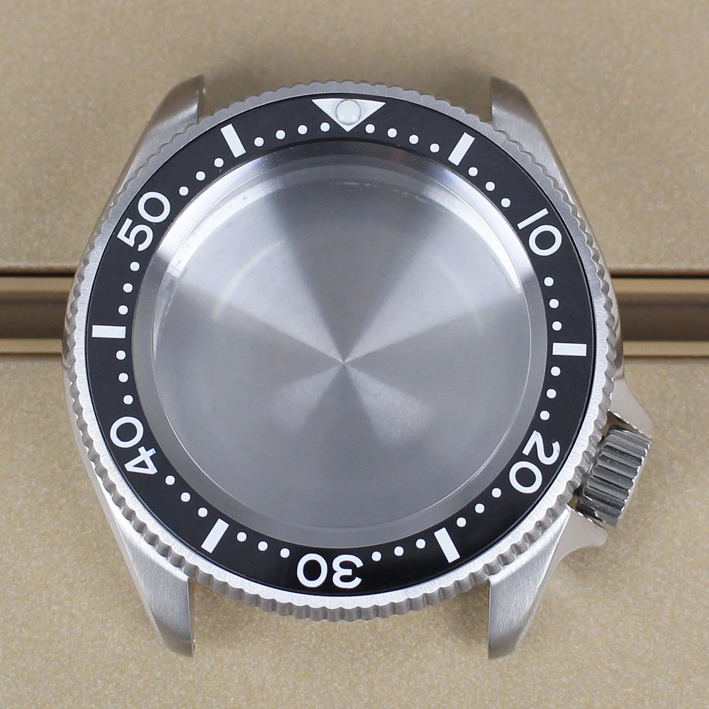 

38mm Diver Watch Case 316L Steel Case Ceramic Bezel Sapphire Glass For SKX007 Seiko NH34 NH35 NH36/38 Movement Watch Accessories