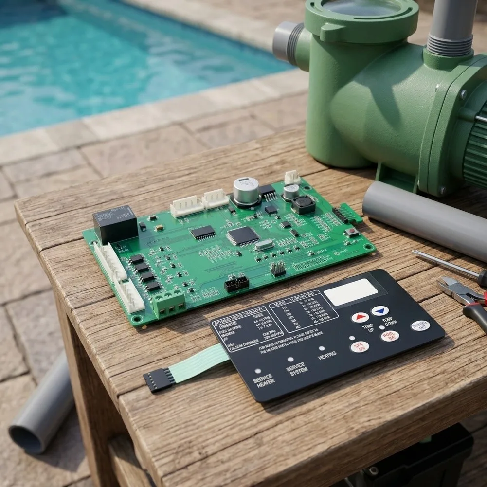 42002-0007S Swimming Pool Control Board Designed for Pentair Main Temperature and Max E Therm Heater System Support