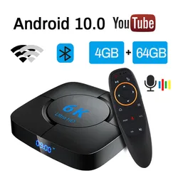 6K H616 Transpeed Android 10.0 TV Box Voice Assistant 6K 3D Wifi 2.4G&5.8G 4GB RAM 32G 64G Media player Fast Box Top Box IPTV