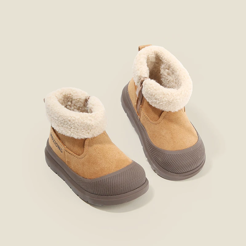 

Baby sports shoes high-top casual board shoes boys toddler shoes fall and winter girls shoes hundred cotton shoes