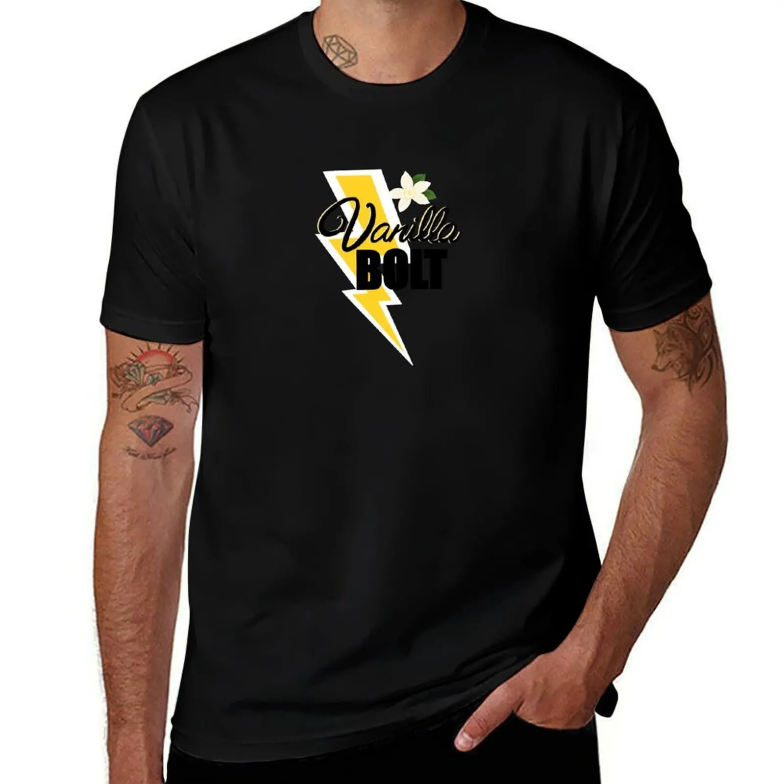 Vanilla Bolt T-Shirt Running Gym Short Sleeve Sports Tee