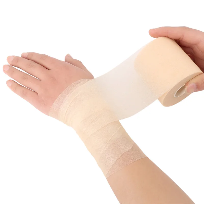 Foam Cotton Skin Film Self-Adhesive Elastic Bandage Elbow Knee Skin Mask Film Foam Underwrap Sports Absorbing Tape Athletic Tape