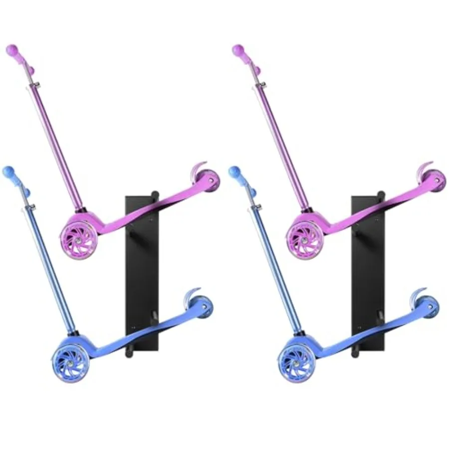 

Scooter Wall Mount - Storage Rack for Garage 2pcs Scooter Hanger Holder for Adult/Toddler//Trick
