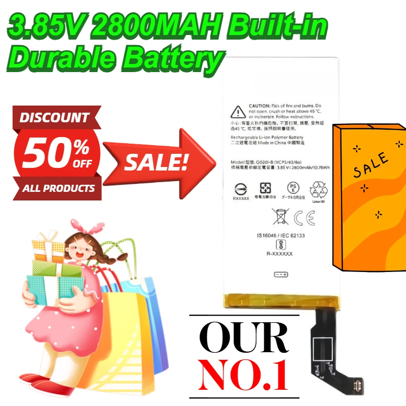 

3.85V 2800MAH Built-in Durable Battery for Google Pixel 4 G020I-B Mobile Rechargeable Battery