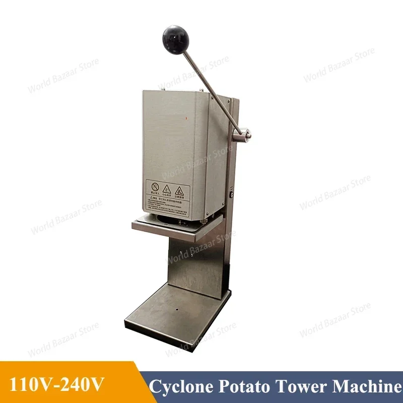 

110-240V Electric Twist French Fries Curly French Fries Machine Planting Potato Tool Cyclone Potato Tower Machine for Commercial