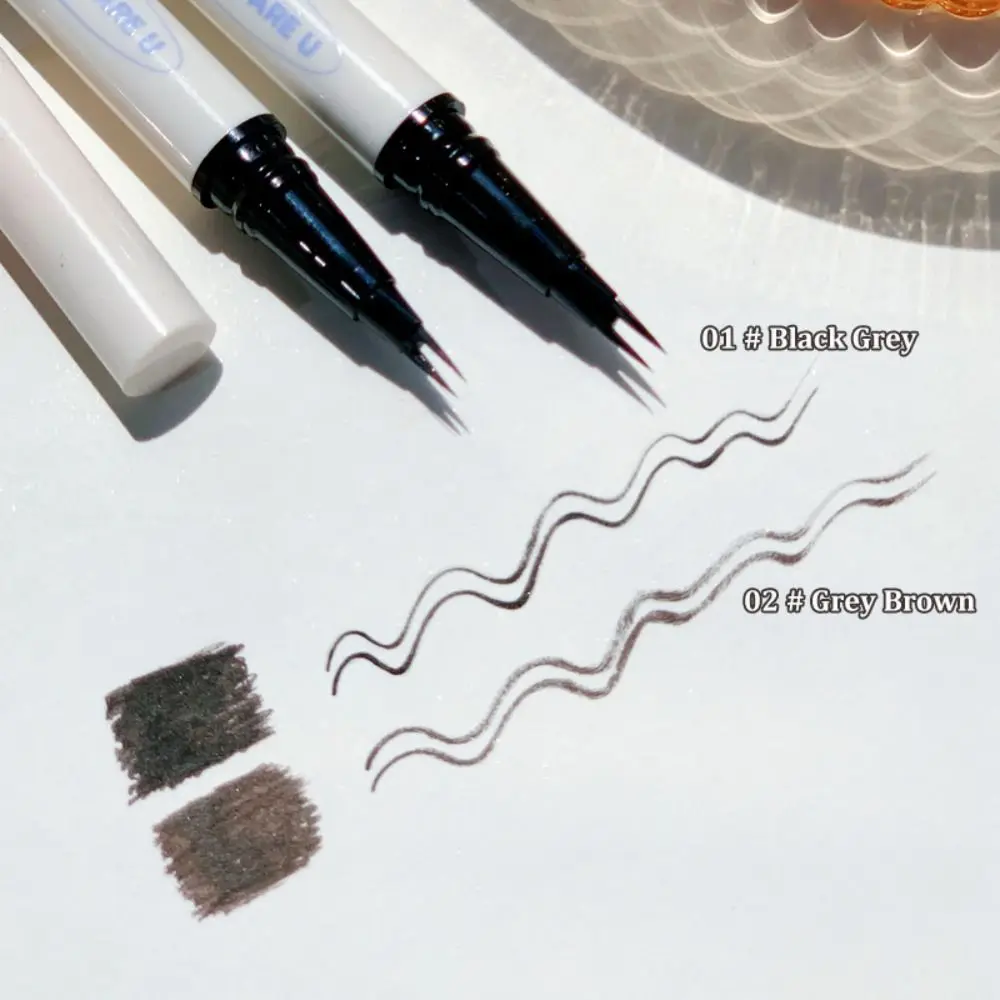 Stylo Eyeliner Liquide Ultra-fin à vaccage Rapide, Double Fourche, Sans Taches, Noir, Marron, Longue Durée, Cils betérieurs, miles