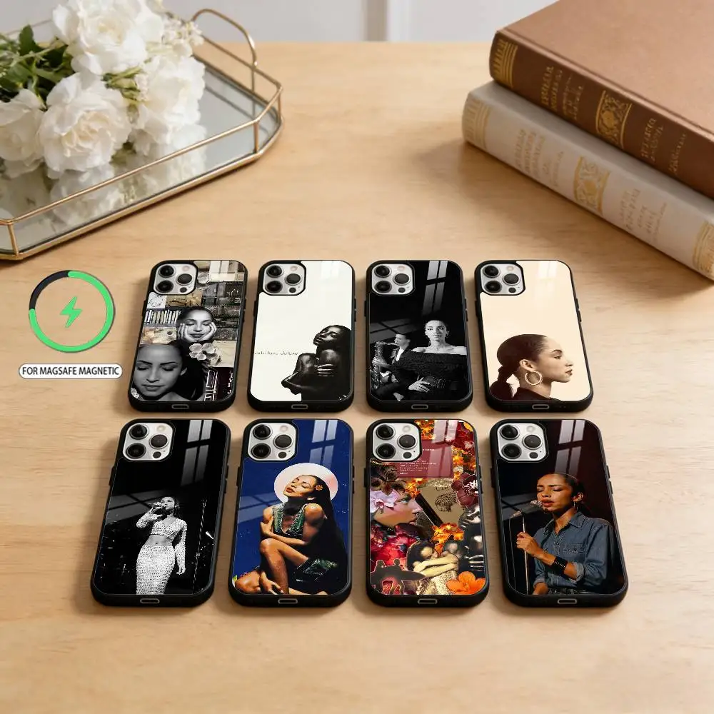 

Sade A-Adu Love Deluxe Phone Case For iPhone17,16,15,14,13,12,11 Plus,Pro Max Magnetic For Magsafe Wireless Charging