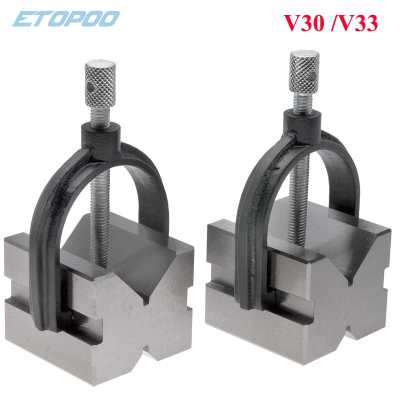 1pc New V30 V33 High Precision V Block Clamp Set A Type Machinist Blocks and Clamp Tools Set