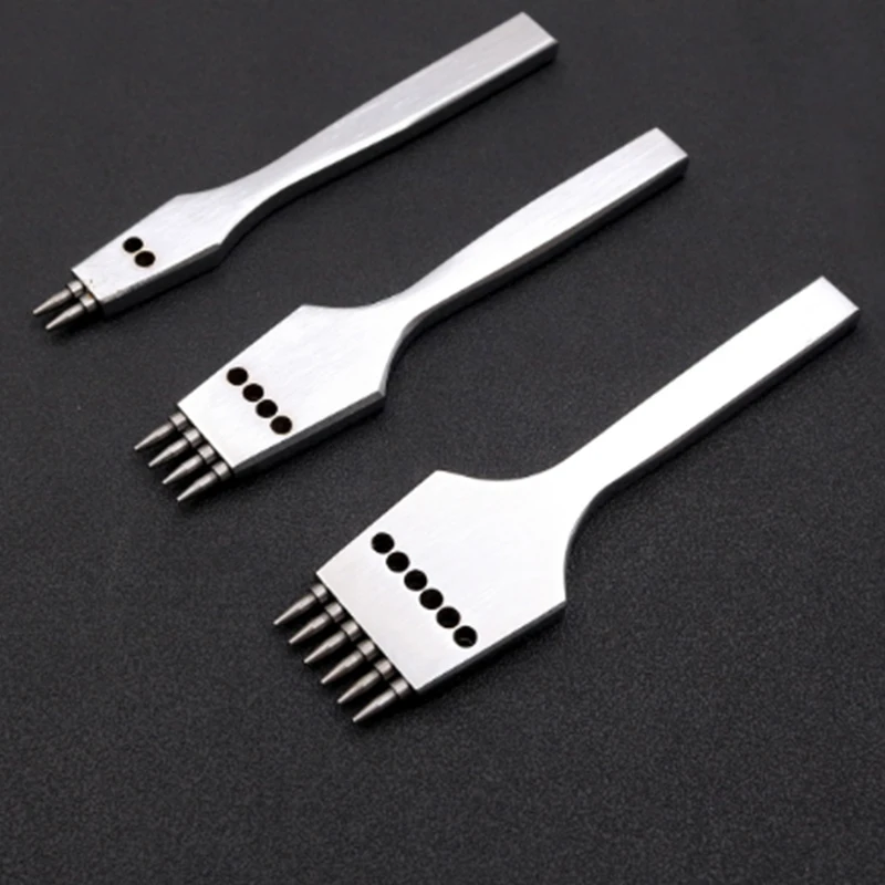 

ABLL-3 шт., 4 мм, кожаный перфоратор с круглым отверстием, съемное долото для штамповки швов, инструмент/набор