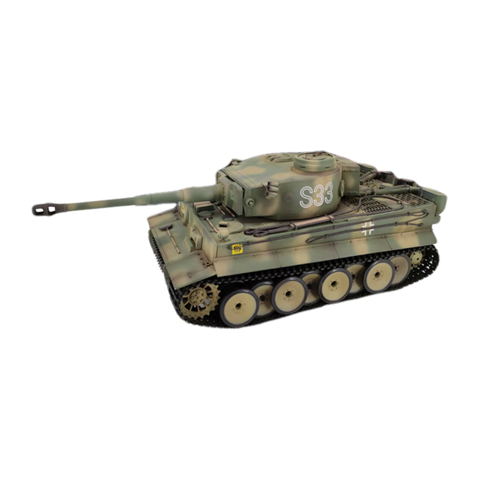 Tanque de controle remoto 1/16 tigre alemão tanque rc pesado versão básica/atualizada com lançamento de fumaça modelo de simulação de efeito sonoro