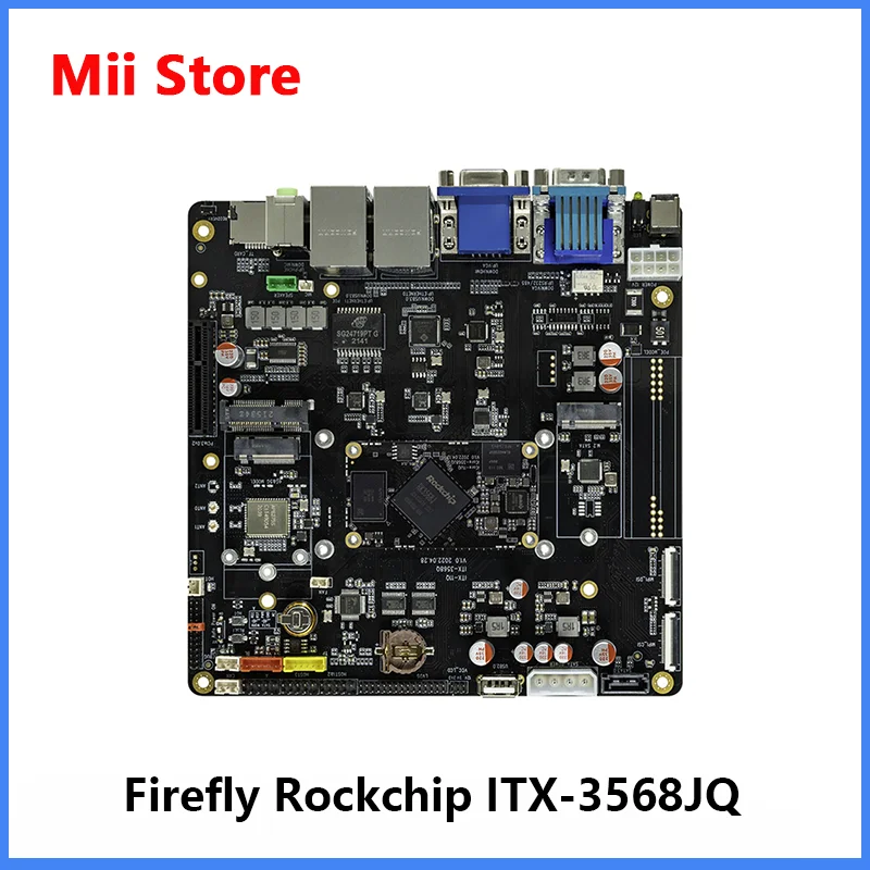 

Firefly ITX-3568JQ Quad-core ITX Mainboard RockChip RK3568J RKNN NPU 1.0Tops 8M ISP ARM G52 2EE Support Android,Ubuntu ,RTLinux