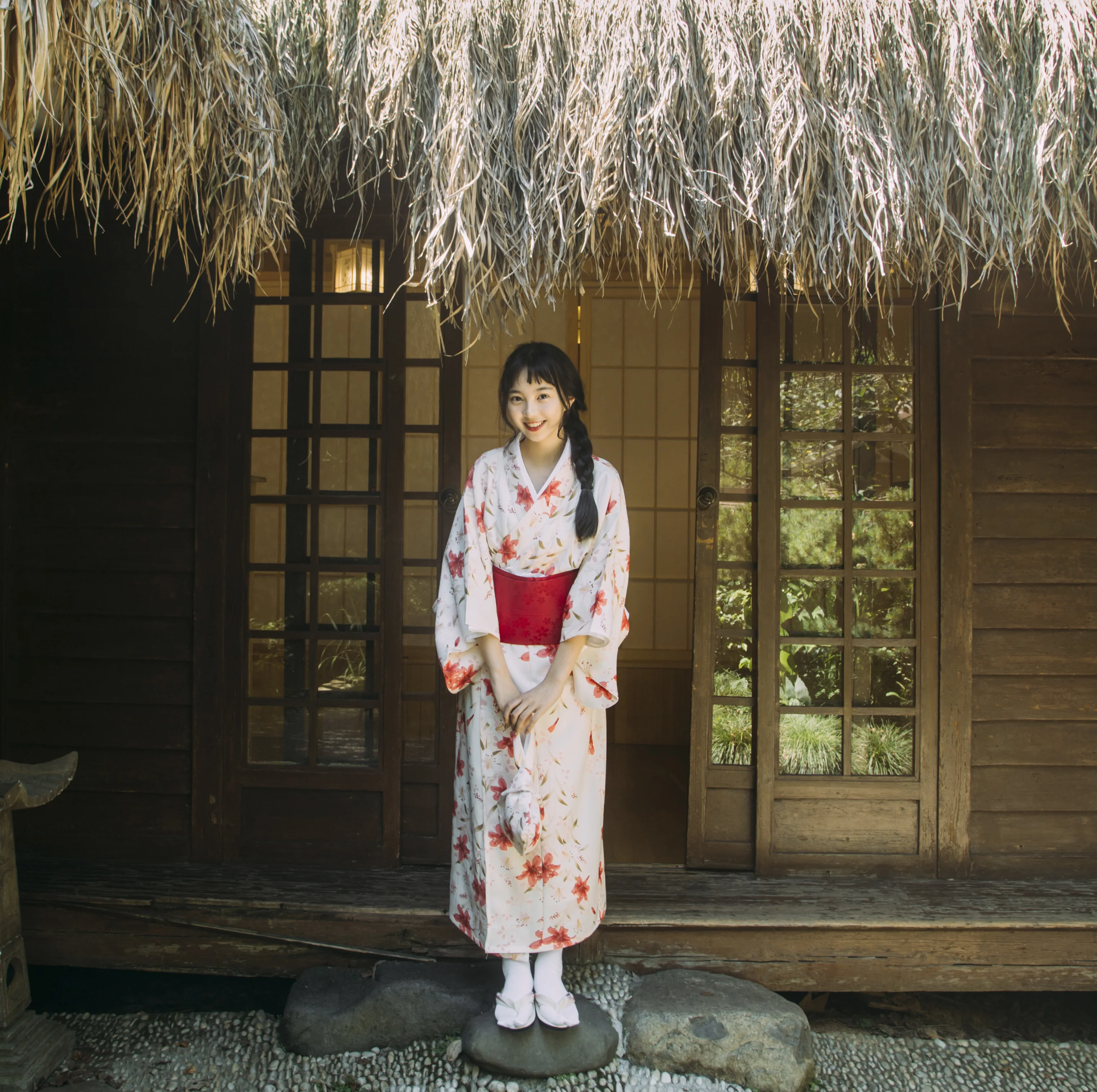 Kimono japonais pour femmes, tenue de soirée traditionnelle modifiée, lys, pour séance photo