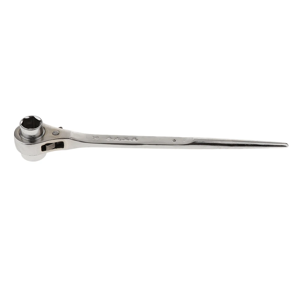 19mm-22mm Scaffolding Podger Spanner Ratcheting Socket Wrench Inner Hexagon, Heavy Duty for garage, workshop,carpentry,