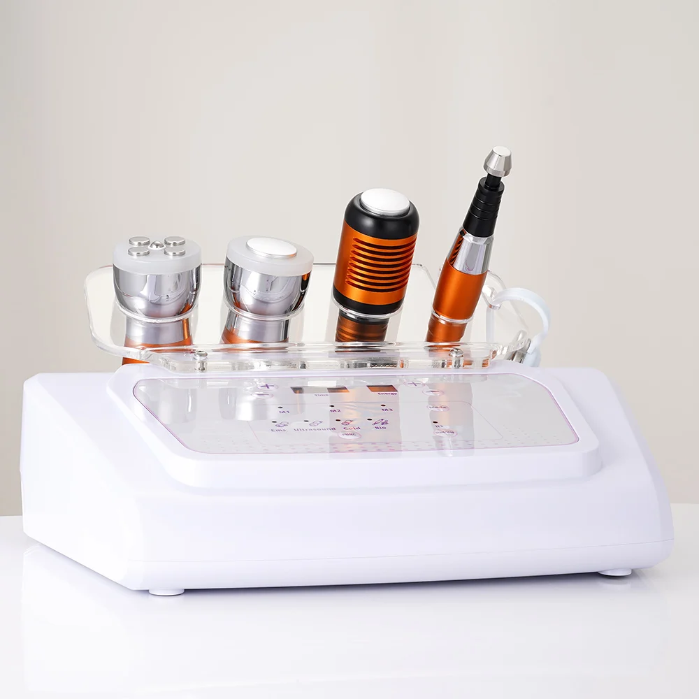 Desktop 4 in 1 Electroporation Rf Microcurrent Wrinkle Removal No Needle Mesotherapy Device for Skin Rejuvenation