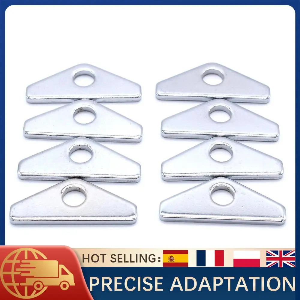 

12PCS Valve Cover Hold Down Mini Tabs 1" Chrome Spreader For Small Block Ford SBF 260 289 302 351W Steel Valve Covers Only