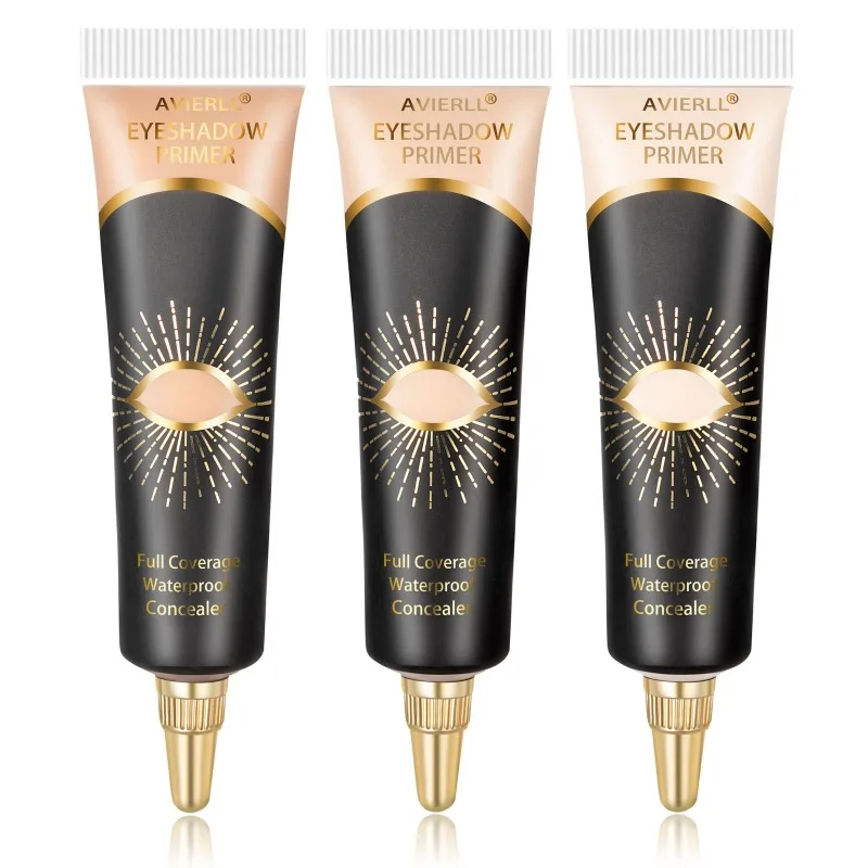 Base de primer para os olhos, corretor de maquiagem, pré-maquiagem, creme iluminador de cor, à prova d'água, longa duração, sombra, corretivo