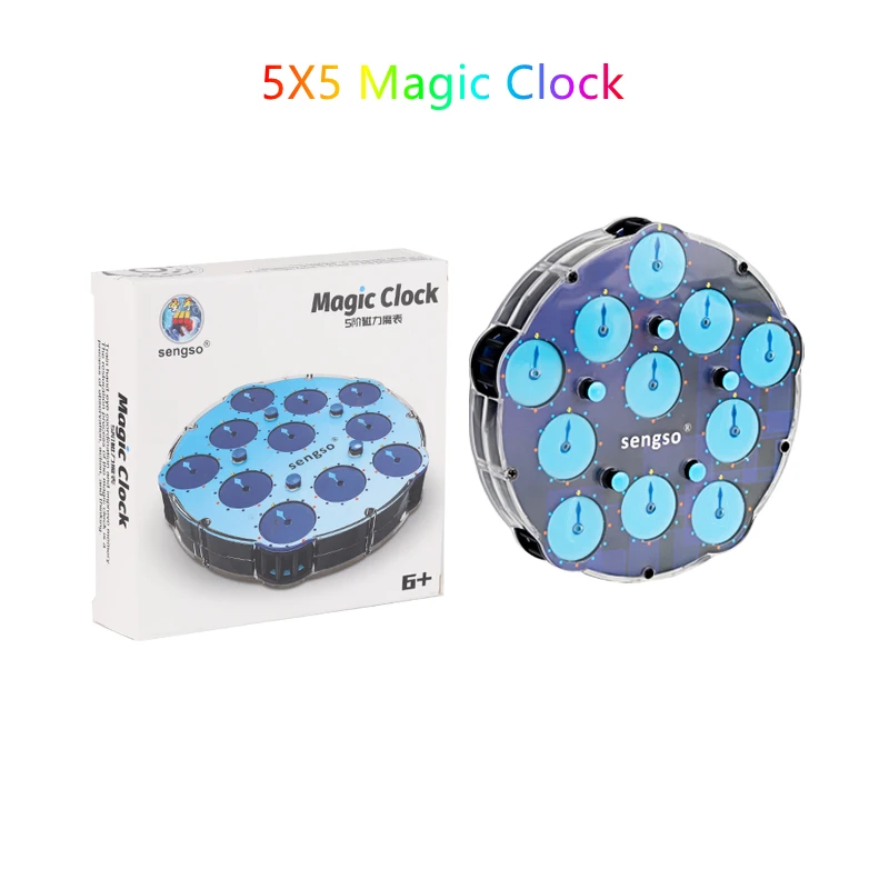 Sengso Magnétique horloge Magique 3x3x3 horloge Magique 4x4 horloge magique 5x5 Horloge Magique 3x3 cube magique horloge Magnétique Vitesse horloge cube jouet 3x3 Magnetic Magic clock 4x4 clock 5x5 clock