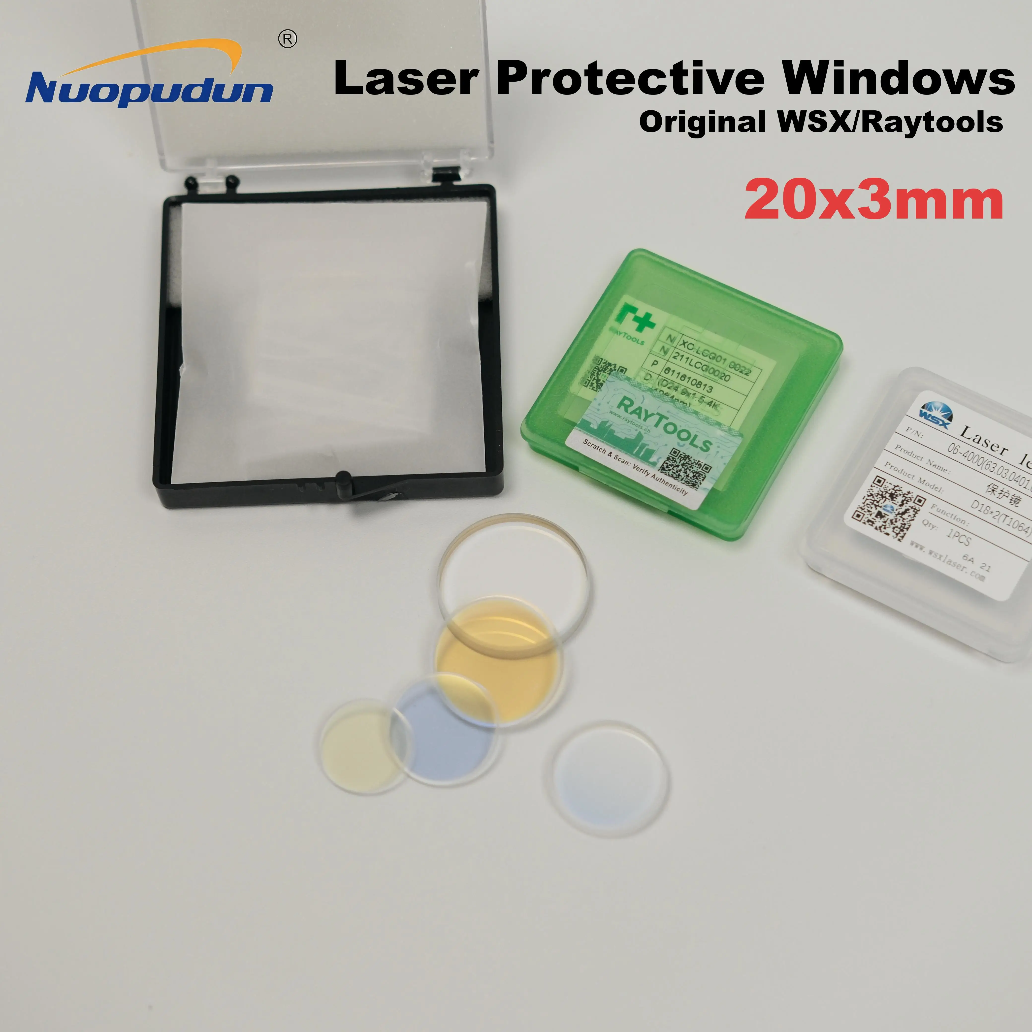 20x3 D20T3 Laser Welding Protective Lens JGS1 Fused Quartz Coated Window for Raytools BW101 HW980 Ospri WSX Welding Head