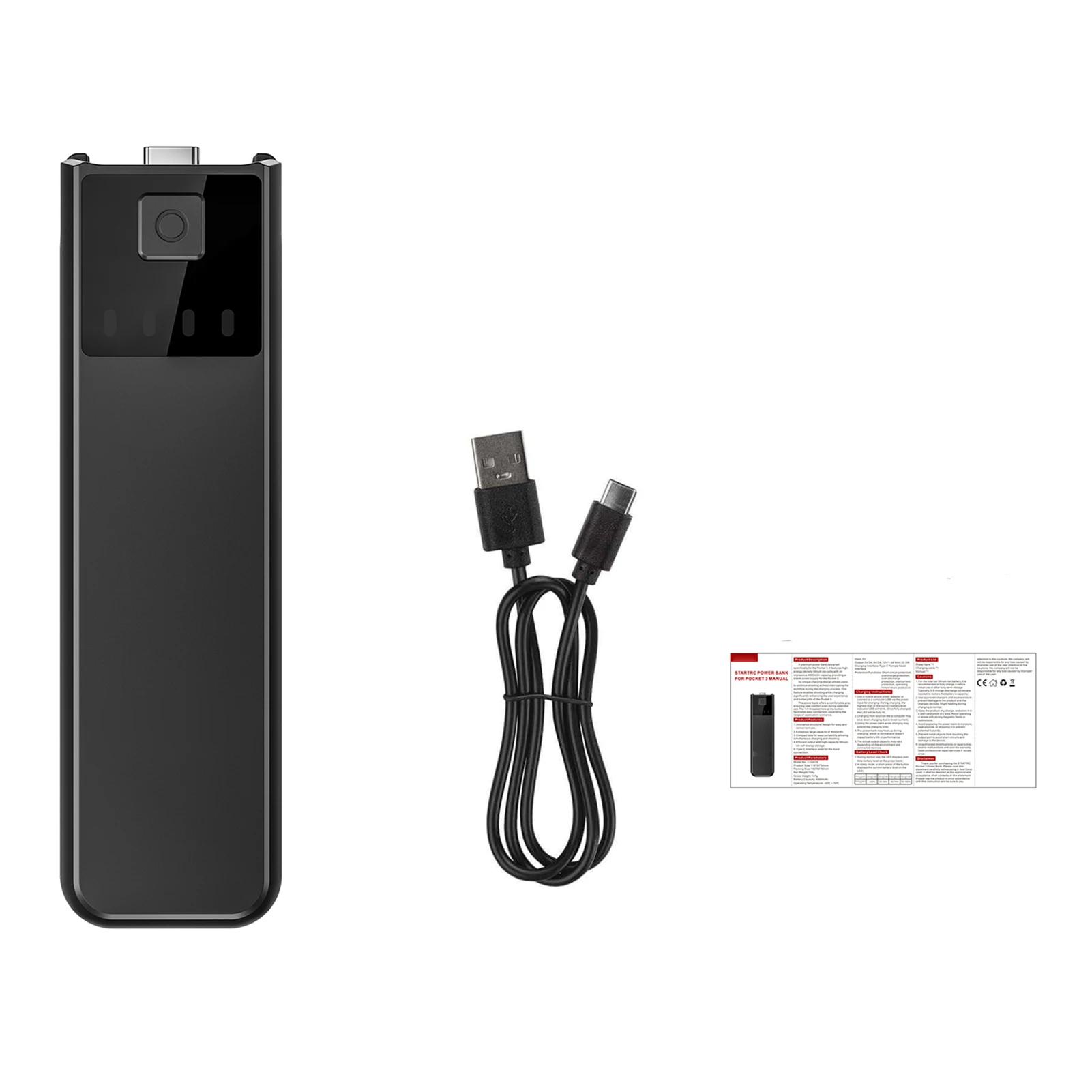 

Multifunctional Battery Grip 4000mAh Power Bank Hand Grip with 1/4 Inch Standard Screw Interface for 3 Camera