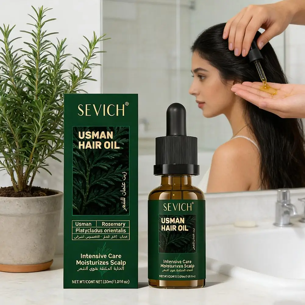 1/2/3pcs Hair Loss Prevention Set Fast Regrowth Hair Essential Oil Usman Handmade Shampoo Soap Hair Care Serum Scalp Thickening view 4
