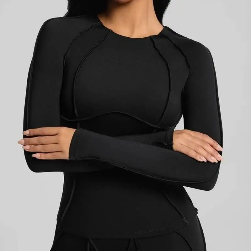 

Женские спортивные футболки Fiess, одежда для бега, рубашка для йоги с короткими рукавами, топ для спортзала, активная одежда, быстросохнущие топы для тренировок, леггинсы