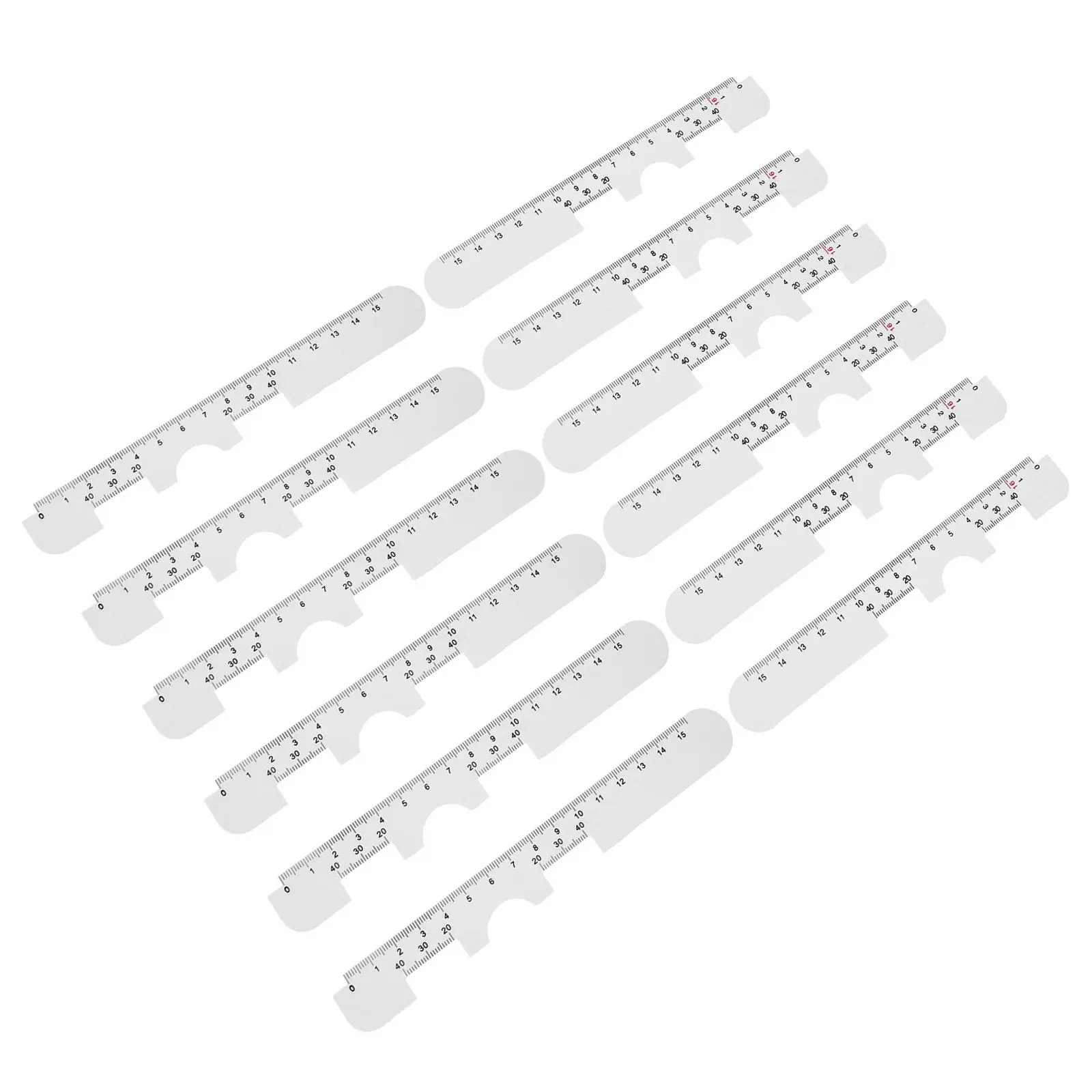 12Pcs Optical Pupil Distance Ruler Multifunctional Pd Measurement Tool for Eyewear Fitting Accurate Eye Measurement Tool