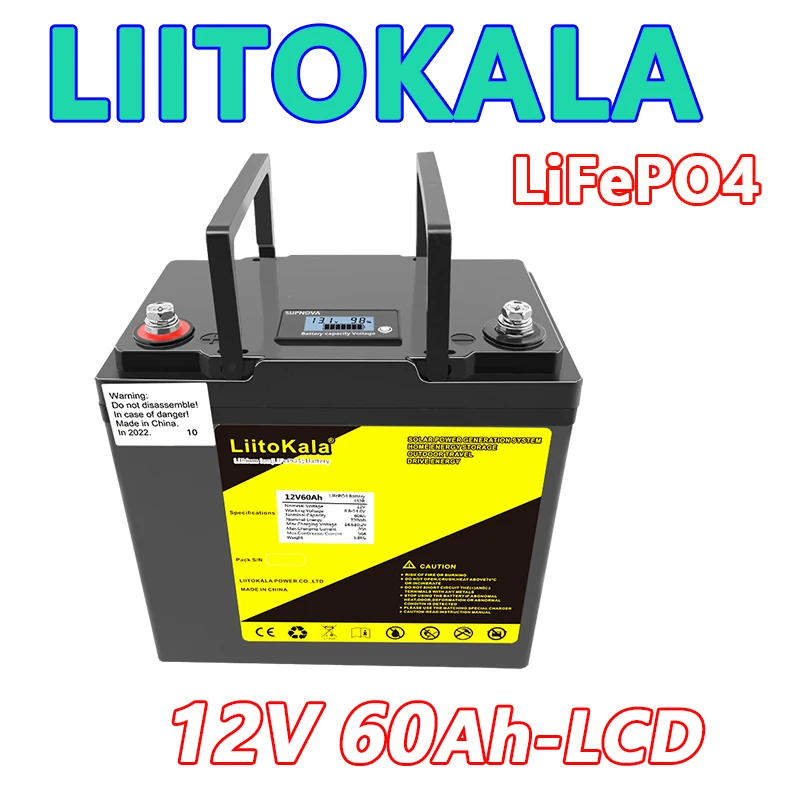 LiitoKala 4S-14.6V20A LiFePO4 Charger 12.8V 30A-200A Lifepo4 Battery Pack Charger Off AC180-240V Plug 20A Smart Power Charger
