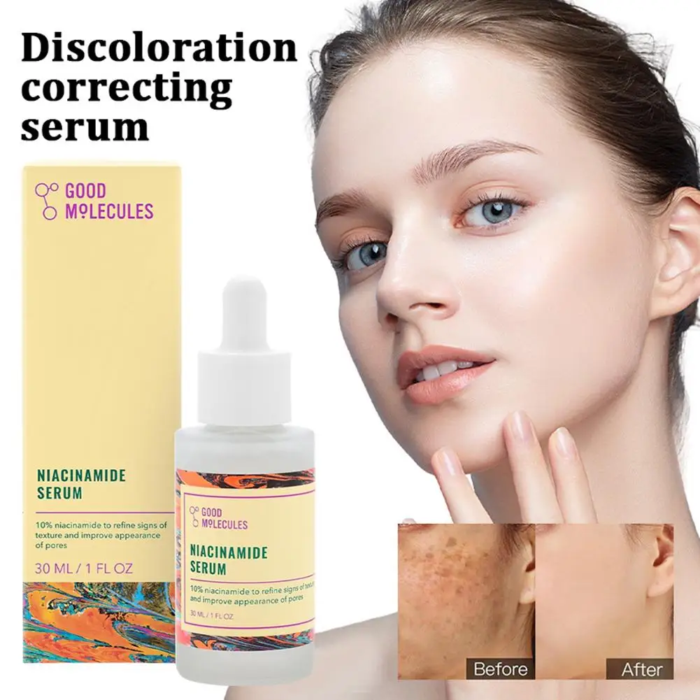 جزيئات جيدة جوهر النيكوتيناميد 10% توازن النيكوتيناميد جوهر الوجه ترطيب عميق تبييض لون البشرة تعزيز الجلد