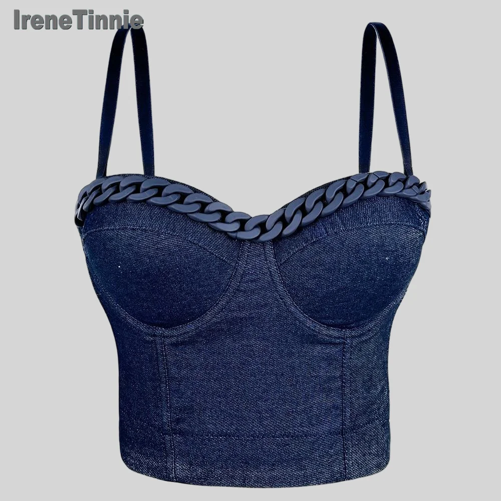 

Irene tinnie crop top tops y2k haut femme fashion corset girls japanese clothes woman korean summer emo ropa de mujer 2025