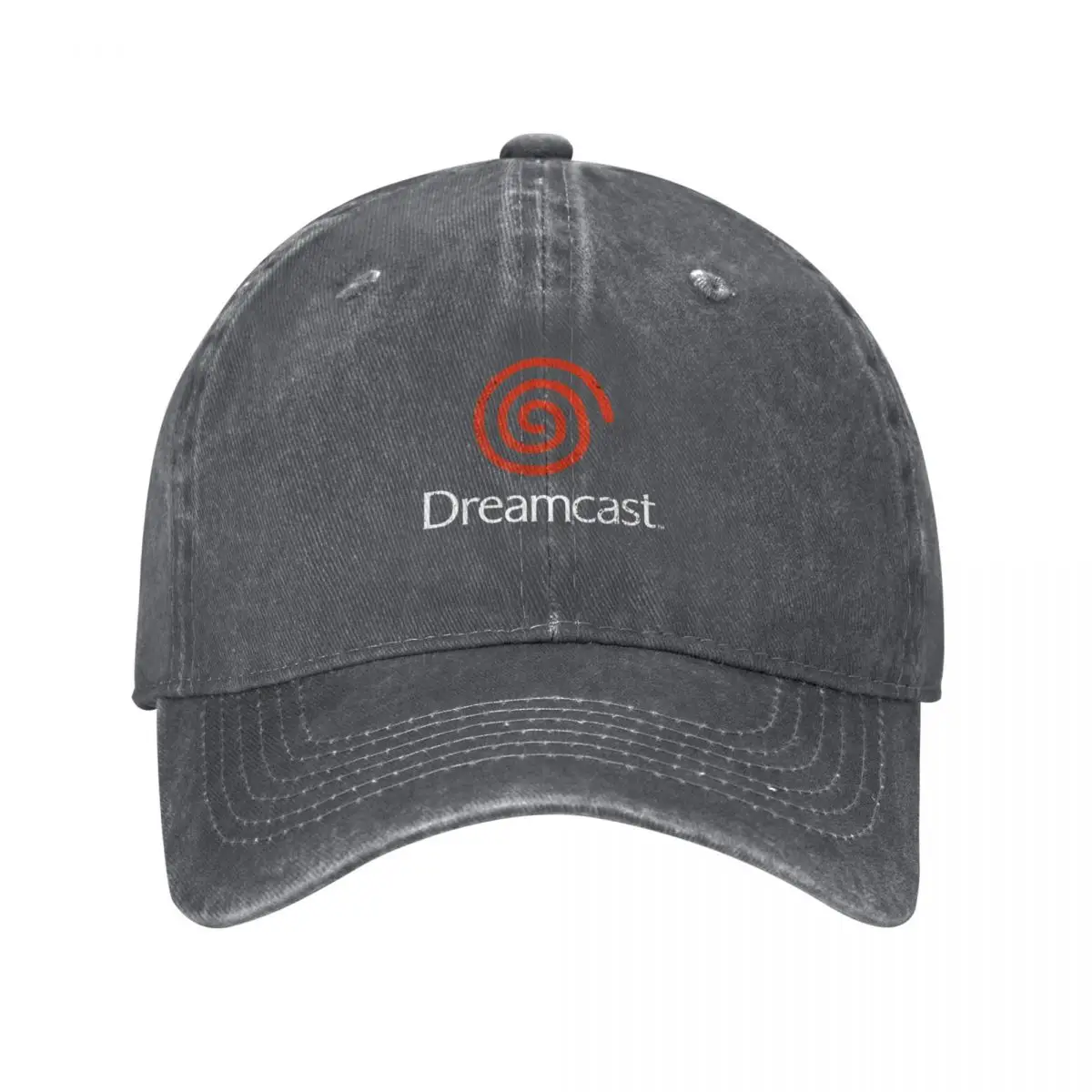 

Dreamcast Retro Video Game Company Logo with Weathered Effect Baseball Cap Snapback Cap Hat Man Luxury Caps For Men Women's