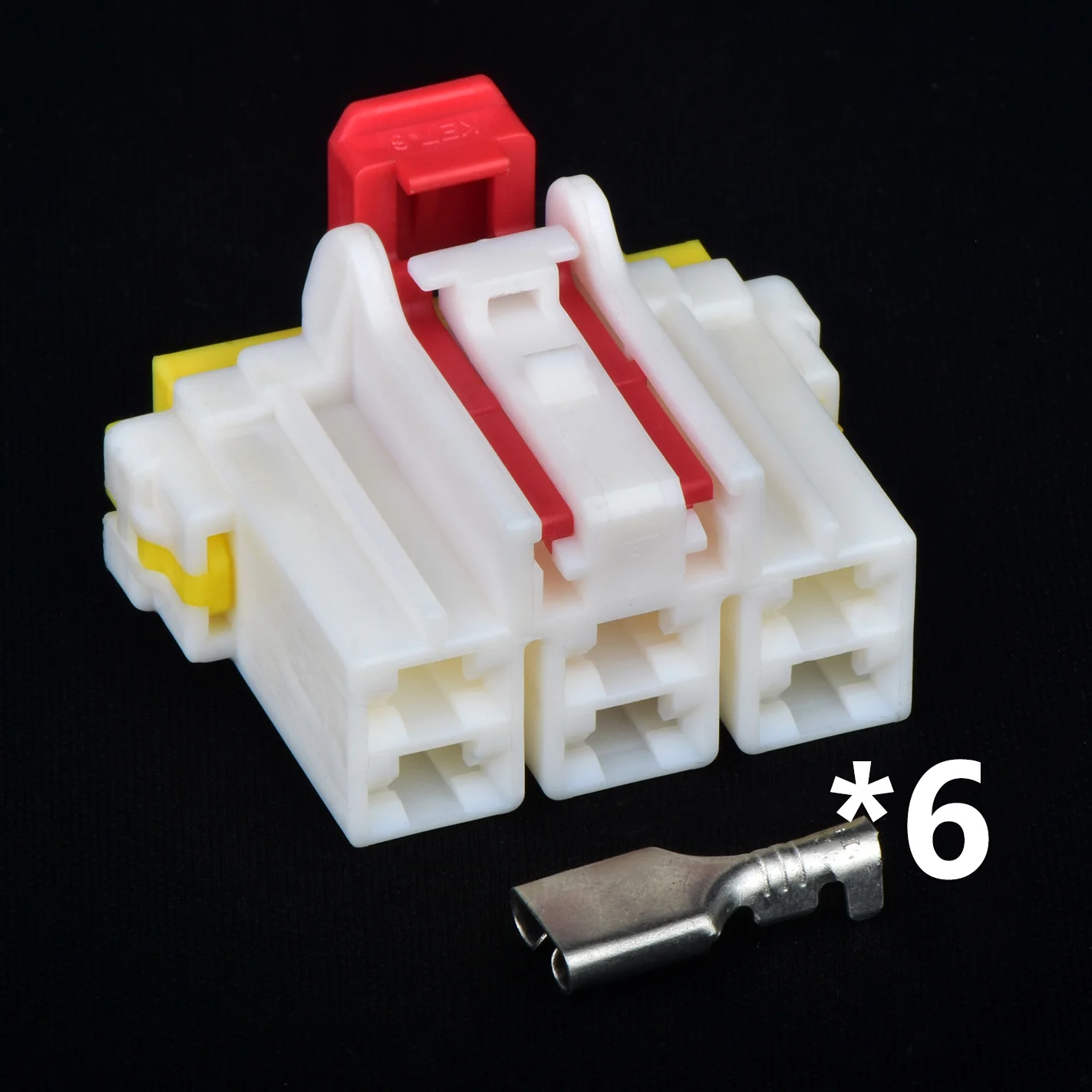 6 Pin 6.3 Series Automotive Connectors Wire harness Plug For Car Engine fuse box module MG650887 650887
