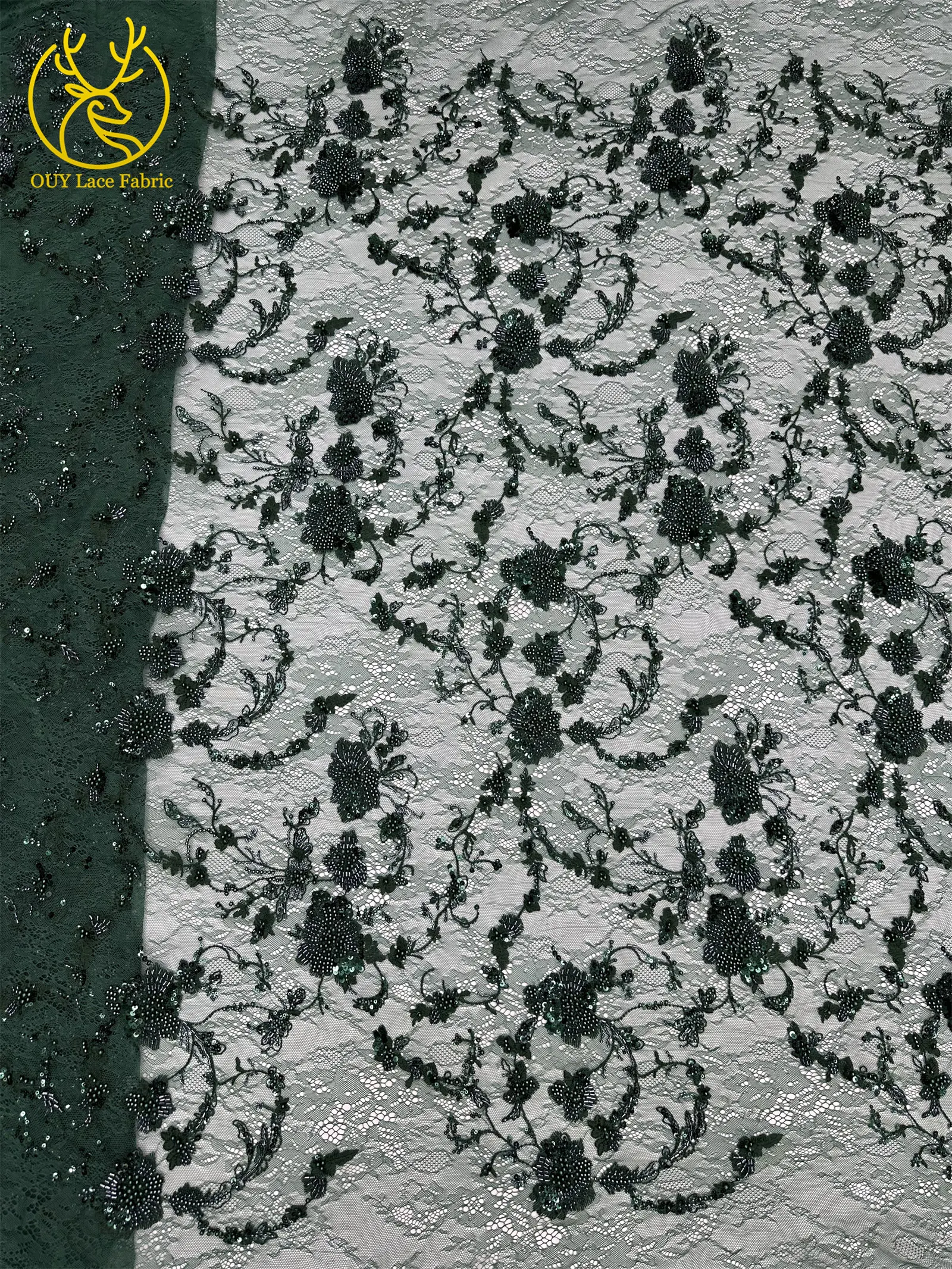 Afrikanischer Spitzenstoff, französische Kordelstickerei, Perlen, Pailletten, Tüllnetz für Damen, Hochzeit, Party, Kleid, Nähen, hohe Qualität, 5 Yards – Detail 22