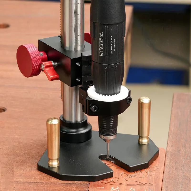 Rotary Tool Engraving Stand with Adjustable Column,Woodworking Drill Press Support Base,for Jewelry Making, Fine Detail Carving