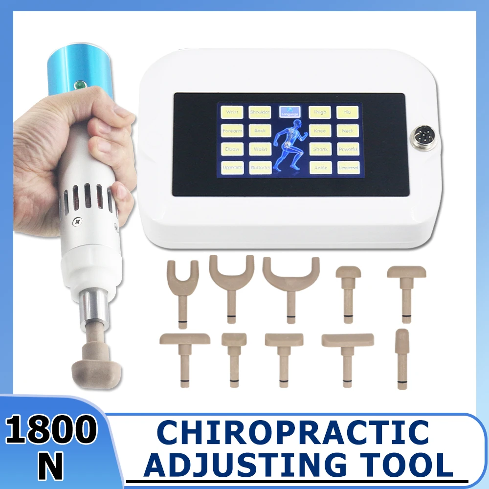

1800N Electric Chiropractic Adjusting Tools Intensity Therapy Pain Reduce Health Care Massage Chiropractic Correction Instrument