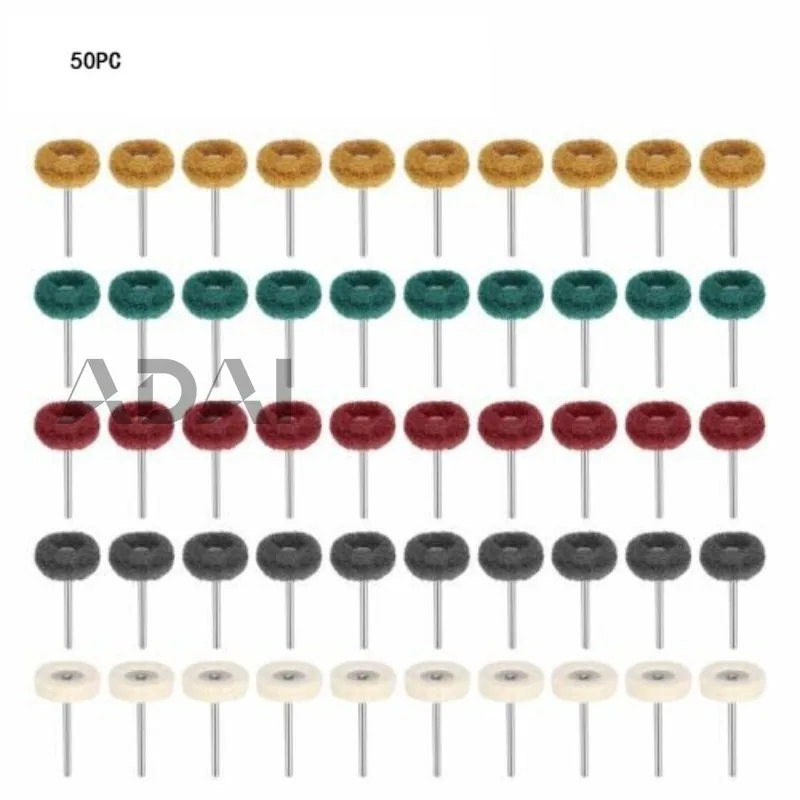 

Набор из 50 перфорированных полировальных кругов, абразивные полировальные круги, шлифовальные головки, электрический вращающийся шлифовальный инструмент, универсальные аксессуары