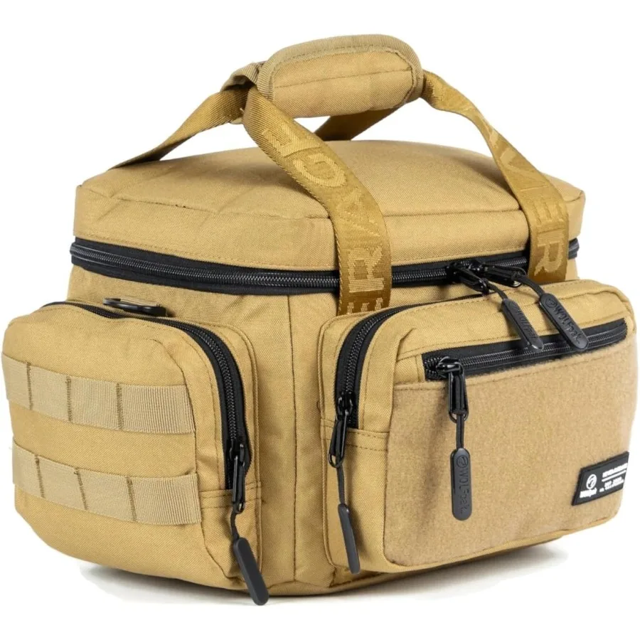 Mini borsa termica tattica per pranzo da 9 litri - Tessuto 1000D resistente all'acqua con tasche multiple isolate MOLLE e pannello patch Ideale per