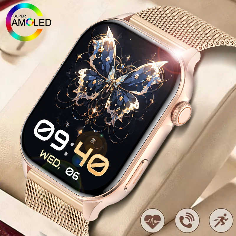 

New Women Bluetooth Call Smart Watch Heart Rate Blood Oxygen Monitoring Smartwatches Waterproof Men's Smartwatch For Android iOS