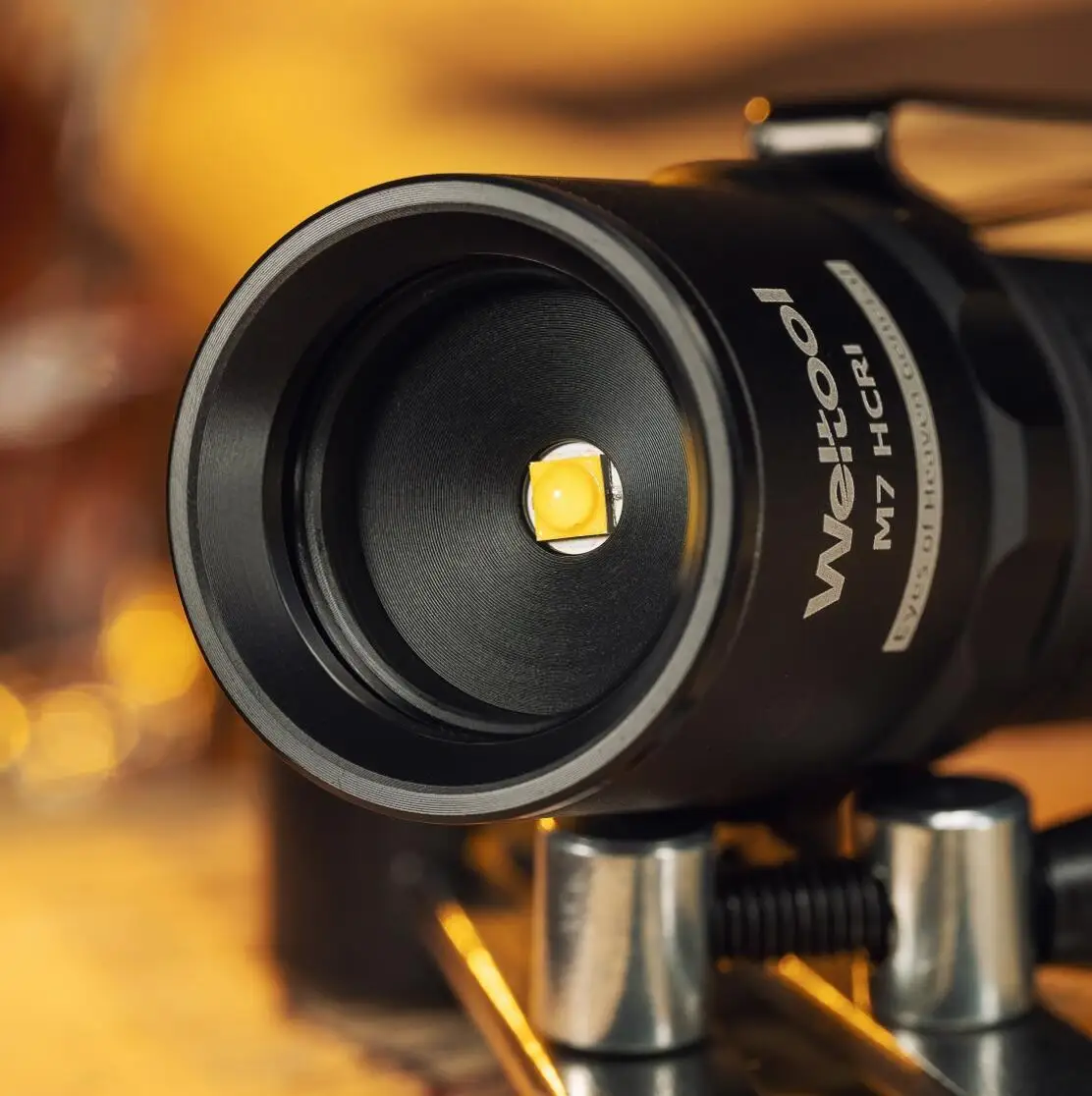 Weltool M7 400 Lumens 4000K High Color Rendering Index LED Flashlight,Constant Current Driver