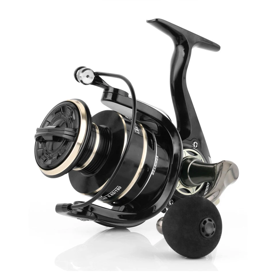 Moulinet Pêche Rotation Métal Léger 5000 - Moulinet Casting Robuste Eau Douce Salée Avec 12 Roulements