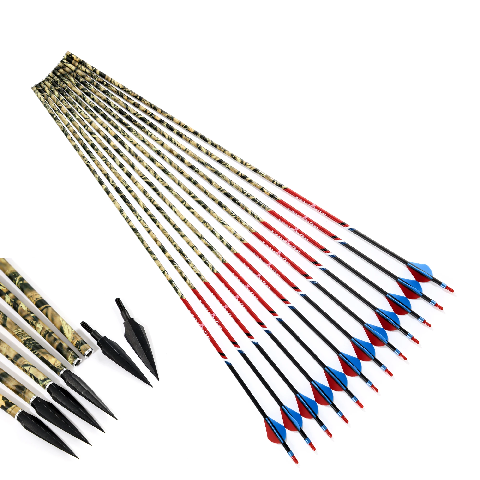 

Linkboy стрельба из лука ID6,2 мм карбоновые стрелы позвоночник 300 340 400 500 30 дюймов изогнутый лук составной лук охотничьи аксессуары