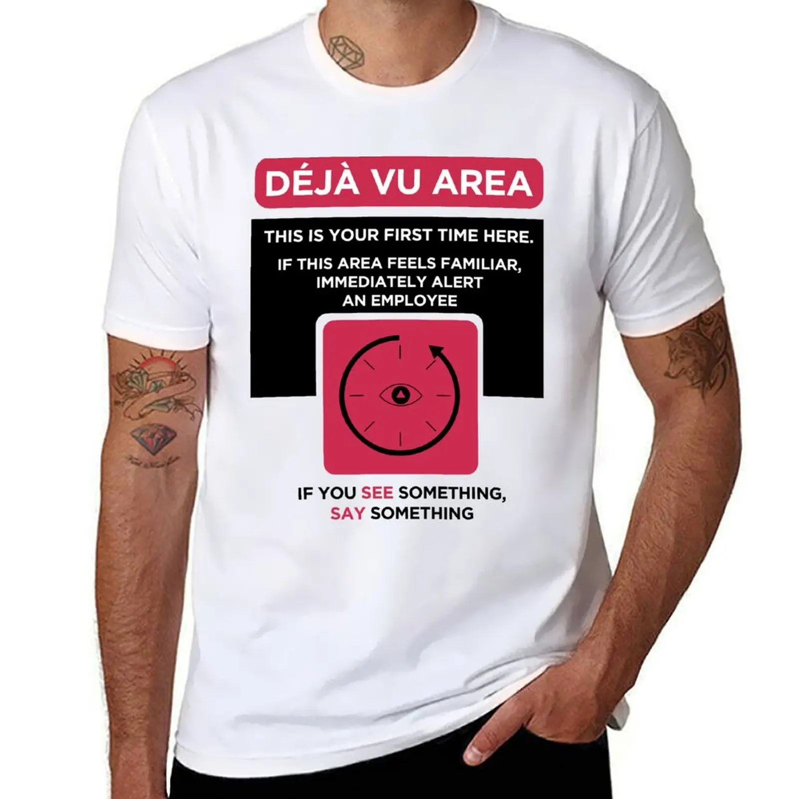 

deja men t shirt 100% t cotton heavy cotton man graphic mens shirt shirts vu t T-Shirt