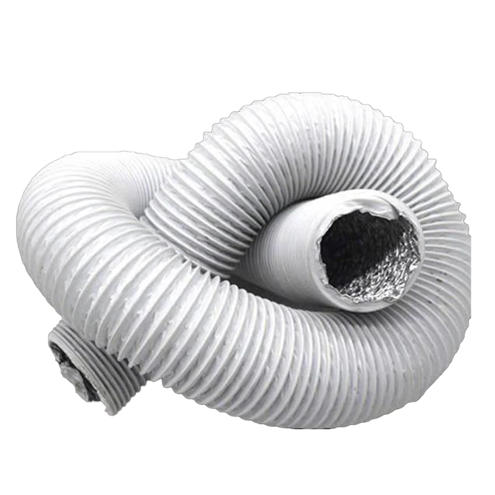 

Tight Or Limited Areas Aluminum Pipe Exhaust Hose Air Conditioning Hose Built-in Steel Wire Reinforcement Efficient Air Flow