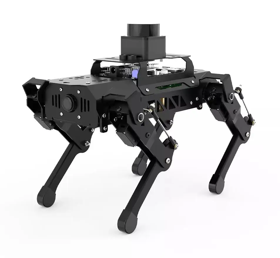 PuppyPi Pro Hiwonder ROS Quadruped Robot Dog with AI Vision Powered by Raspberry Pi with Lidar Support SLAM Mapping & Navigation