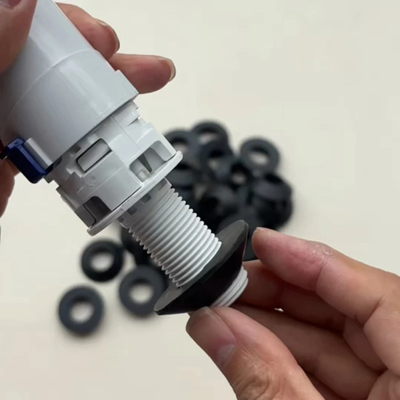 50 pcs Toilet Water Tank Inlet Valve, Upper Water Outlet Rubber Seal Ring, 4-Point Diameter Bathroom Repair Parts