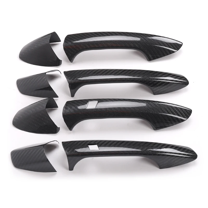 W204 Carbon Fiber Door Handle Cover Trim For Mercedes Benz W204 C Class C200 C250 C63 2009 2010 2011 2012 2013 2014