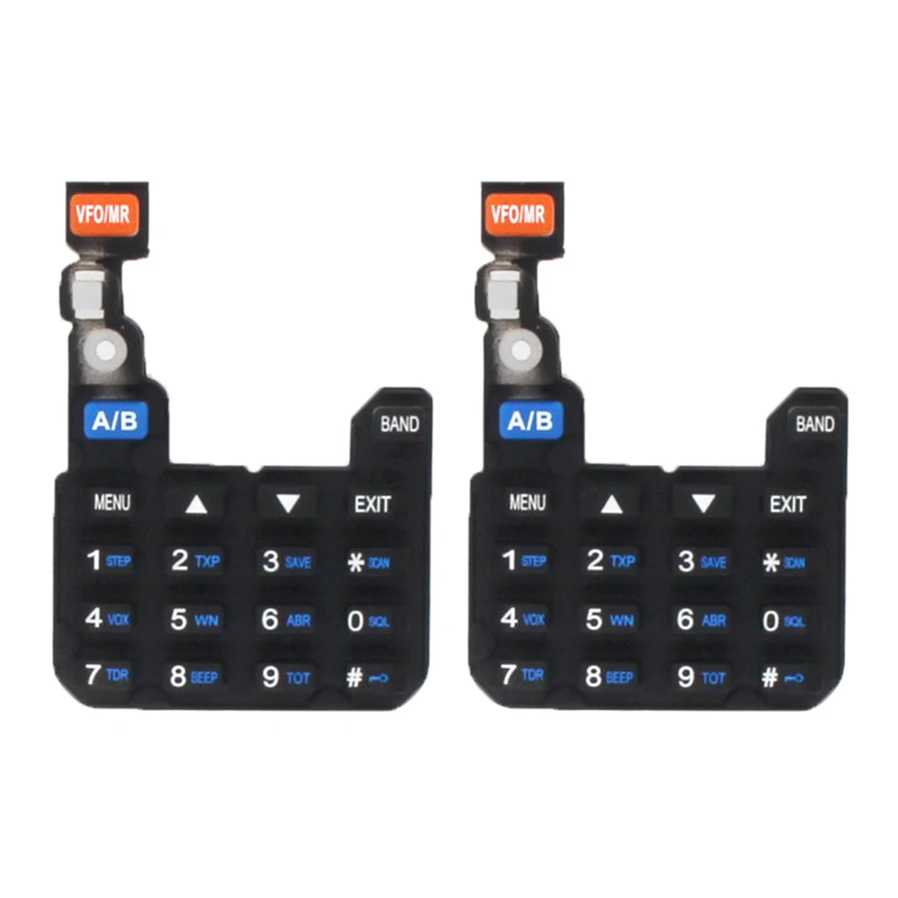 2pcs Numeric Keyboard Replacement Numeric Keypad Keyboard Walkie Taklie Parts Two Way Radio Keyboard for Baofeng -5R -5RA