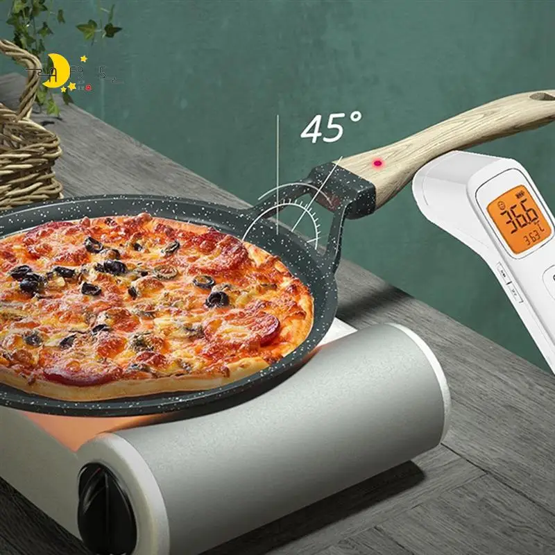 

AF95-Non-Stick Cast Iron Pancake Pan For Gas Stove Induction Cooker Kitchen Cookware 28Cm