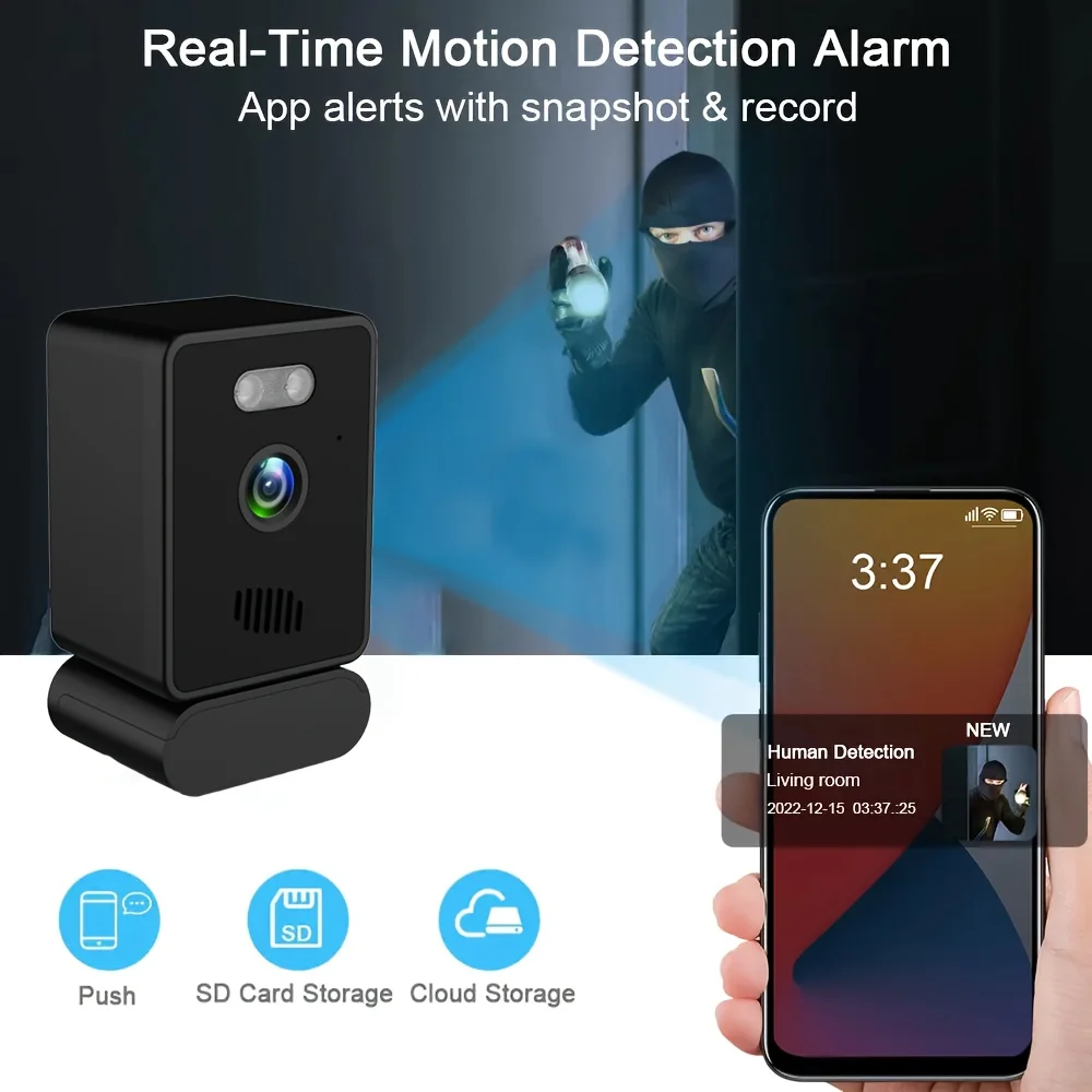 كاميرا داخلية لاسلكية HD 1080P كاميرا مراقبة للمنزل الذكي مع رؤية ليلية كاميرا مراقبة لاسلكية واي فاي كاميرا CCTV #5